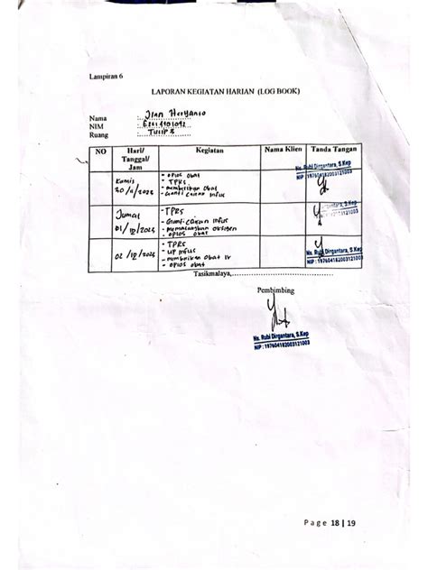 Image result for Sample of Log Book