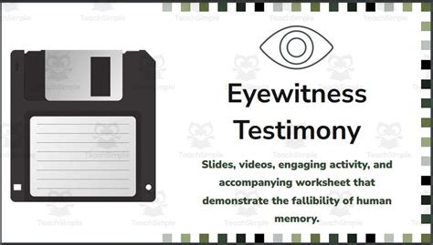 Eyewitness Memory Classroom Exercise 的图像结果