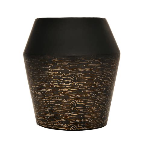 Buy @Home Amphora Small Vases - Gold & Black (19x19x20 cm) Ideal Gift ...