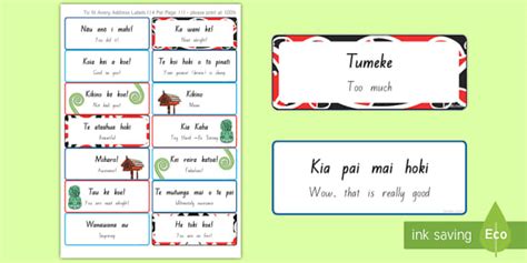 Celebrating the Child Labels English/Te Reo Māori - Twinkl