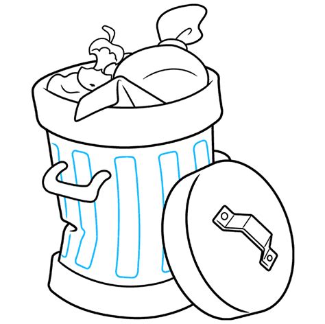 How to Draw a Trash Can - Really Easy Drawing Tutorial