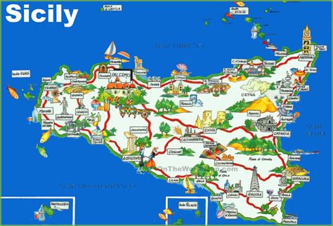 Sicily tourist map | Tourist map, Sicily, Sicily travel