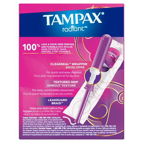 Tampax Radiant Plastic Tampons, Unscented, Super | Pick Up In Store ...