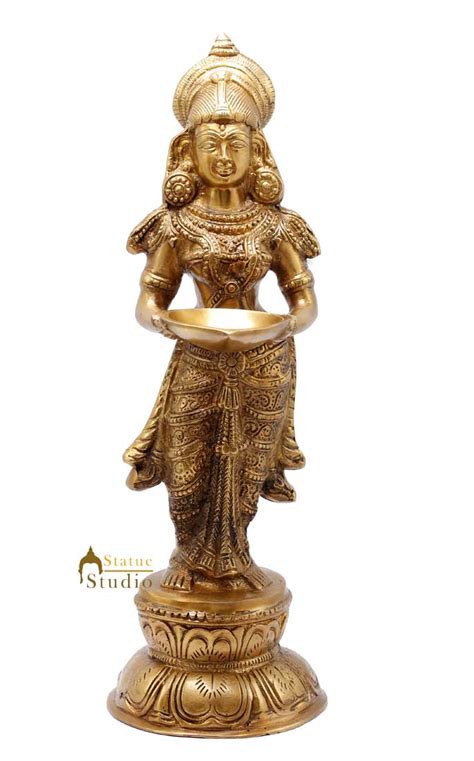 Indian Apsara Deep Lady Deeplaxmi Statue Feng Shui Vastu Décor Showpie ...