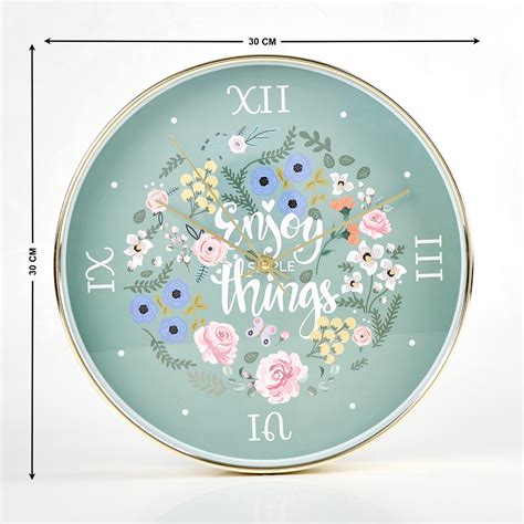 Buy Casablanca Ace Floral Wall Clock - 30cm from Home Centre at just ...