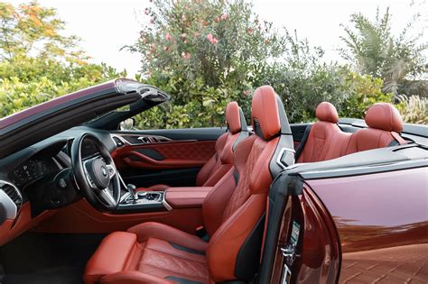 Rent BMW M8 Competition Convertible Red in Dubai - Convertible - Octane Car Rental Dubai