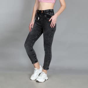 Ira Collections Jogger Fit Women Dark Grey Jeans - Buy Ira Collections ...