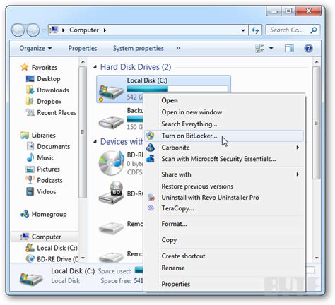 Image result for BitLocker Drive Encryption Windows 7