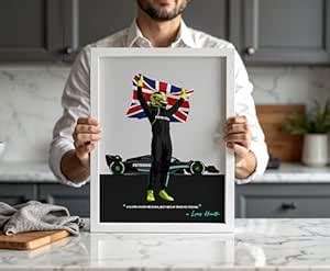 QUOTE - UNQUOTE ART Lewis Hamilton Frame, F1 posters for wall,11x14 ...