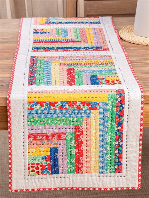 Boho Chic Table Runner for a Stylish Dining Table | Jelly roll runner ...
