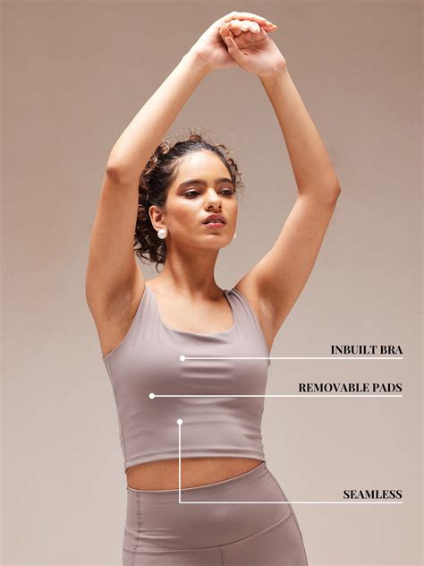 Hazelnut Aerial Crop Tank – CAVA Athleisure Pvt Ltd