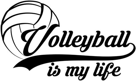 Buy ND209 Volleyball Is My Life Decal Sticker | 7-Inches By 4.1-Inches ...