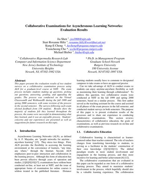 Image result for Asynchronous Learning Evaluation Form