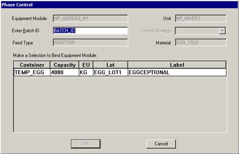 Start a material-based phase