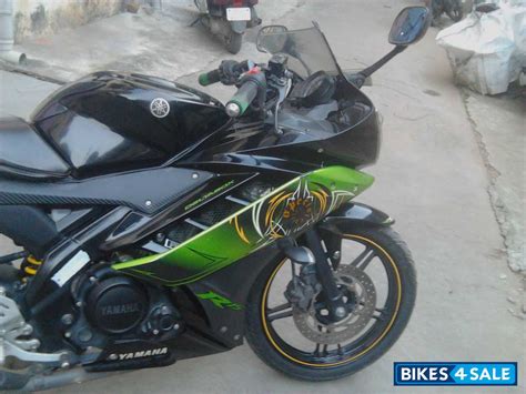 Used 2013 model Yamaha YZF R15 V2 for sale in Raipur. ID 136083. Green ...