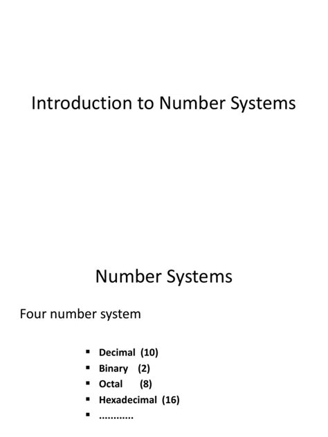 Number System Introduction 的图像结果