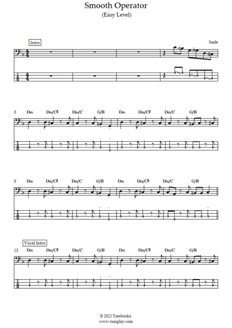 Image result for Smooth Operator Bass Lesson