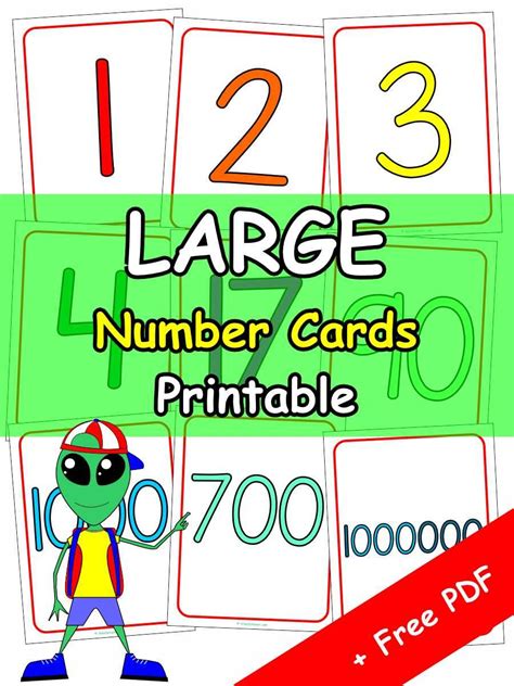 Image result for Large Printable Number Cards