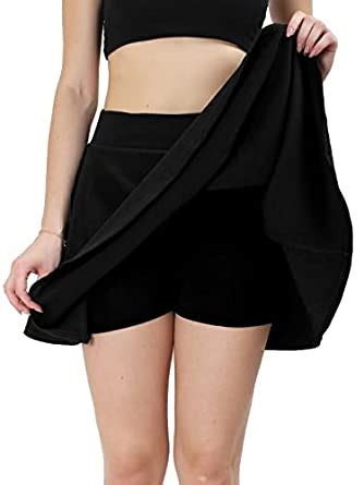 Buy N-Gal Women's Skater Mini Skirt with Attached Inner Short at Amazon.in