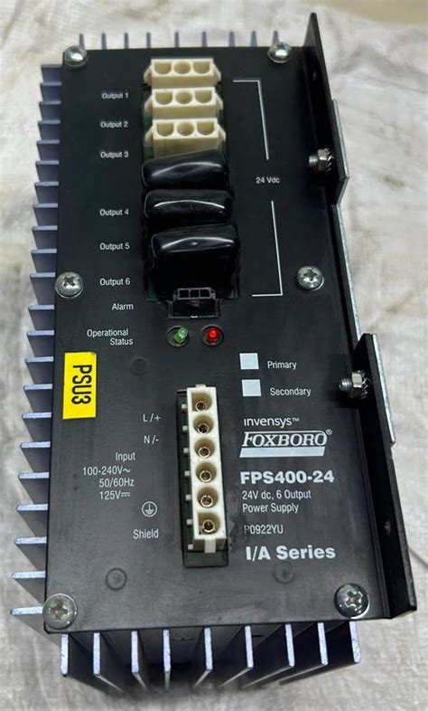 FOXBORO INVENSYS P0922YU FPS400-24 POWER SUPPLY I/A SERIES 24VDC ...