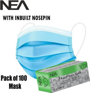 Nea 3ply - 3 Layer Surgical Mask BIS certified Pharmaceutical Mask Face ...