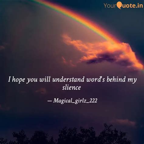 I hope you will understan... | Quotes & Writings by Unique Girl | YourQuote