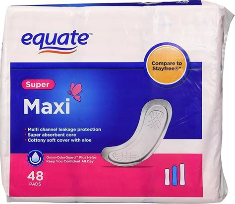 Buy Equate Pads Super Multipack 48 Count by Equate Online at Low Prices ...