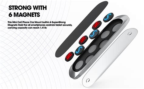 LIRAMARK Universal Magnetic Car Mount Holder Stand for Dashboard/Home ...