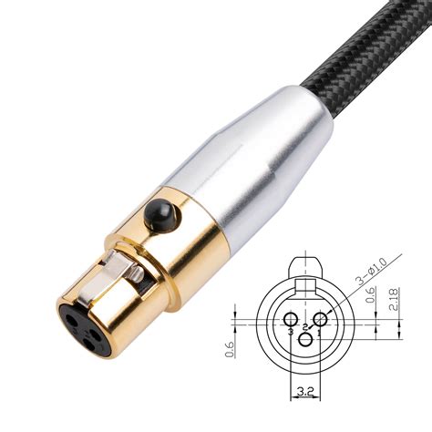 SA119GXK107BU 2m Mini XLR Female to XLR Female Conversion Cable Mixer ...
