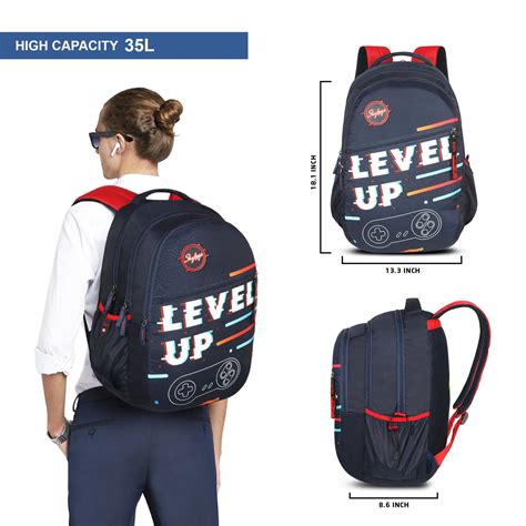 Skybags Shield "01 School Backpack Navy"