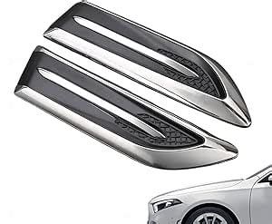 HUUSO 2 Pcs Car Air Flow Vent Cover Fender Trim Euro Duct V-619 Car ...