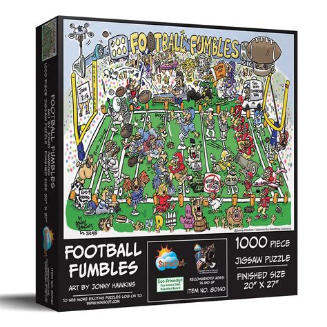 Football Fumbles 1000 piece Jigsaw Puzzle