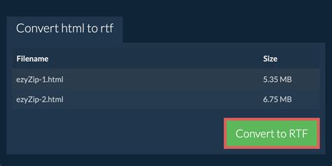Image result for Convert RTF to HTML