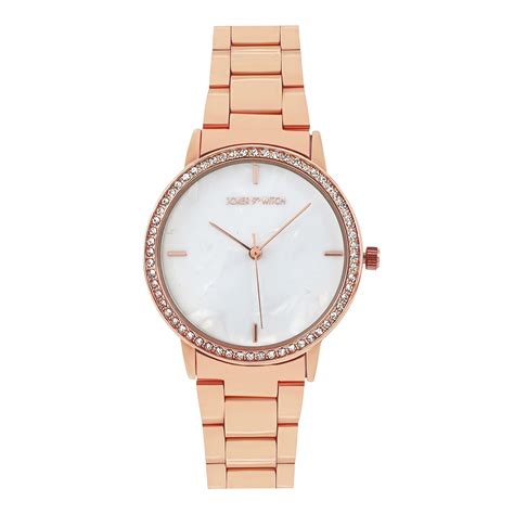 Joker & Witch Comet White Dial 18mm Rose Gold Stainless Steel Watch for ...