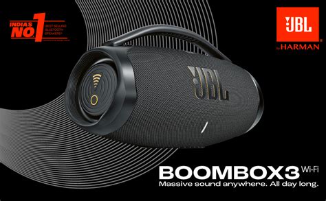 JBL Boombox 3 Wi-Fi, Wireless Portable Bluetooth Speaker, 24H Playtime ...