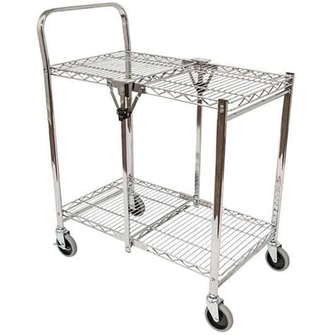 Luxor Collapsible Wire Utility Cart, Two Shelves from Cole-Parmer India