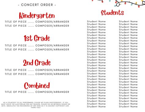 Image result for Ensemble Concert Program Proper Layout
