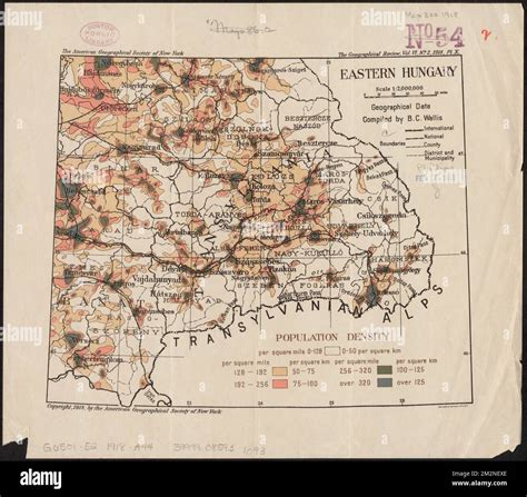Eastern Hungary , Population density, Hungary, Maps, Hungary, Maps ...