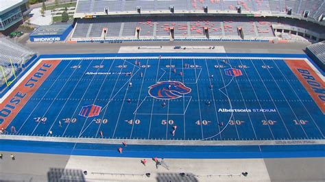 Boise State begins replacing 'The Blue' turf this week | ktvb.com