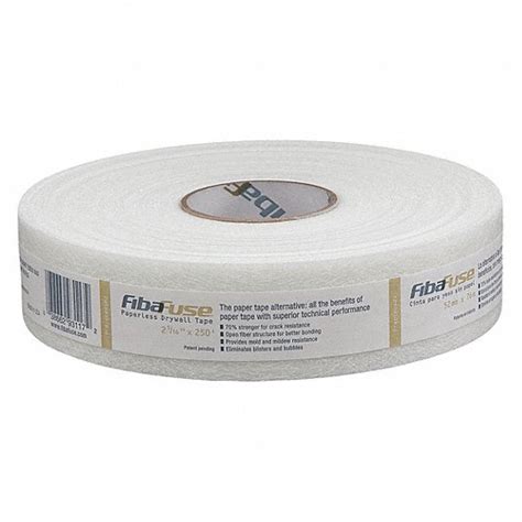 ADFORS FIBAFUSE, Paperless Drywall Tape,2-1/16" x 250 ft. - 163J57 ...