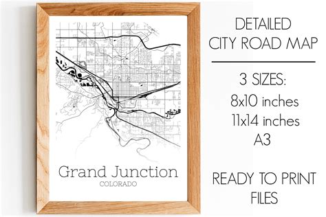 Grand Junction Colorado City Map Graphic by SVGExpress · Creative Fabrica