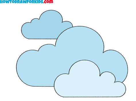 How to Draw Clouds - Easy Drawing Tutorial For Kids