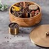 Buy nestroots Wooden Masala Box for Kitchen | 9-Inch Spice Organizer ...