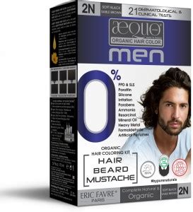Aequo Organic Permanent Hair Color, Men 2N Blackish Brown Hair Colour ...