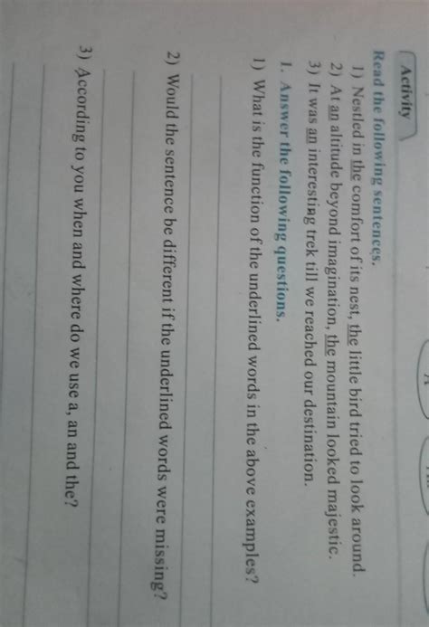 read the following sentences - Brainly.in