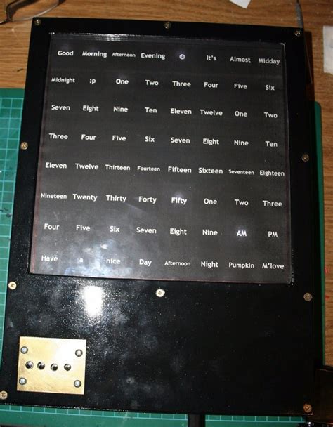 LED Word Clock Arduino 的图像结果