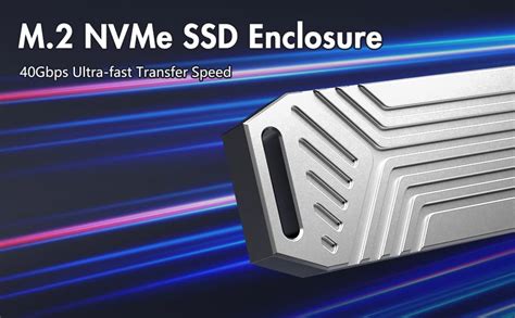Aaryonics 40Gbps M.2 NVMe SSD Enclosure Compatible with Thunderbolt 4/3 ...