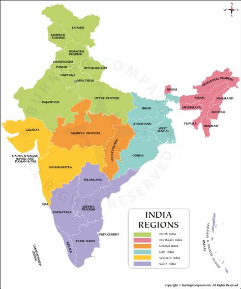 Regions Of India