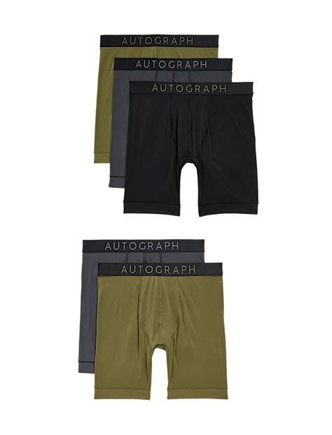 Buy 5 Pack Sports Longer Leg Trunks with Stretch at Marks & Spencer