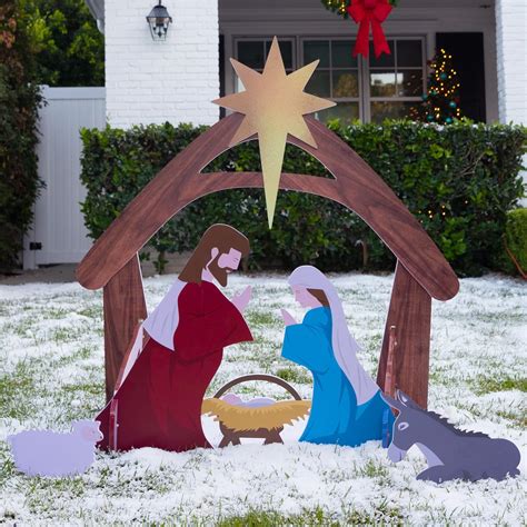 Plastic Outdoor Nativity Christmas Decorations at Wilma Breazeale blog